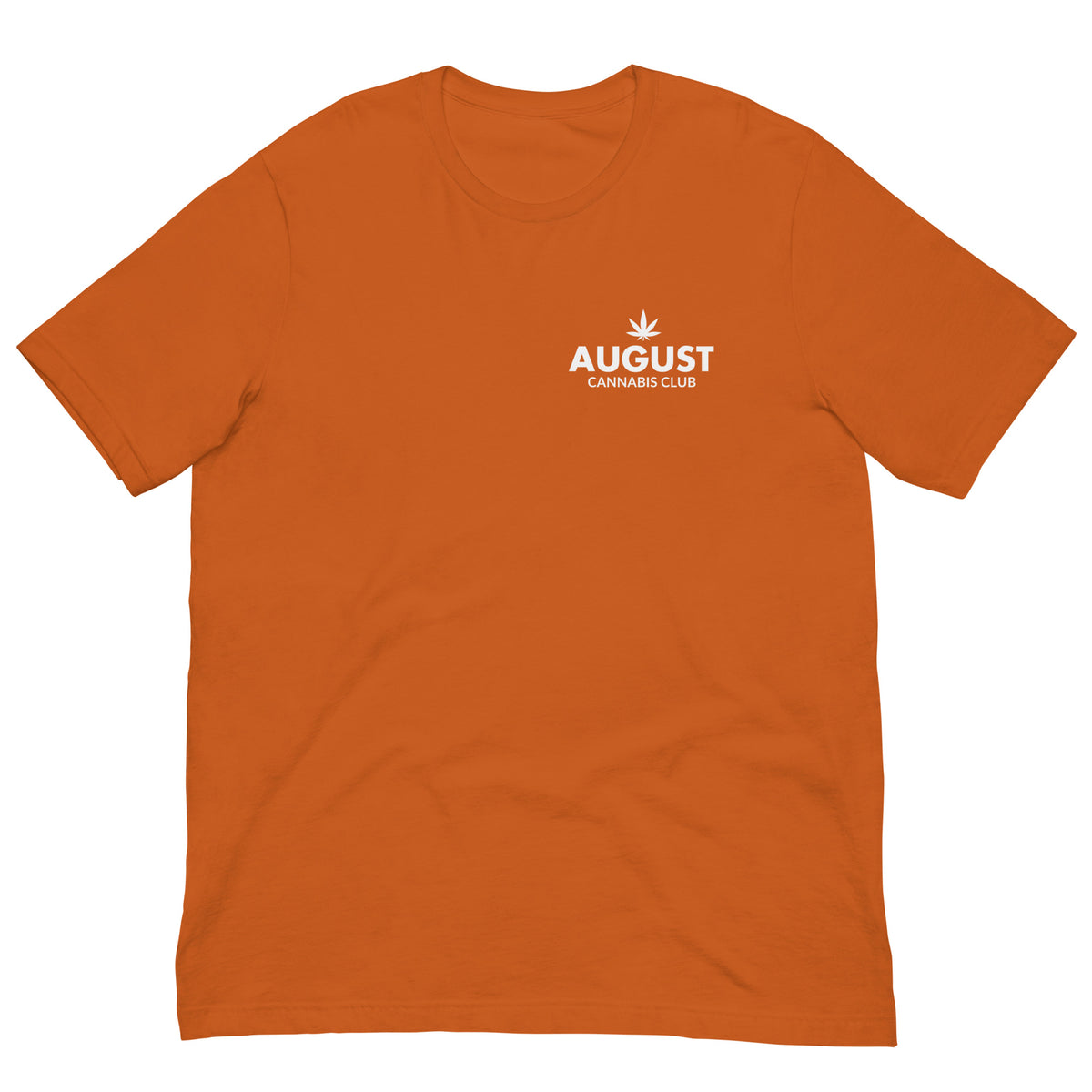 August Cannabis Club Core Tee Burnt Orange 3