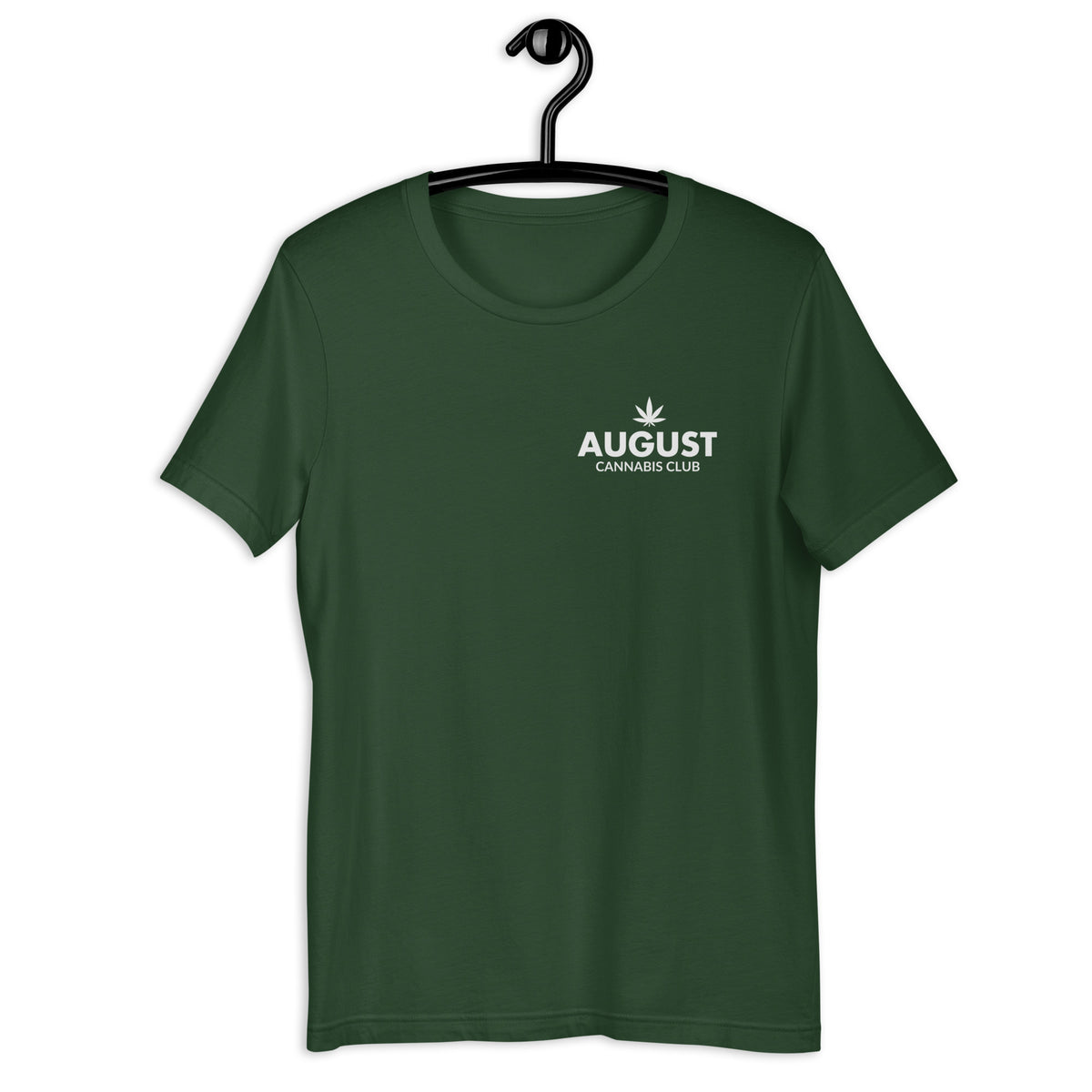 August Cannabis Club Core Tee Green Hanger