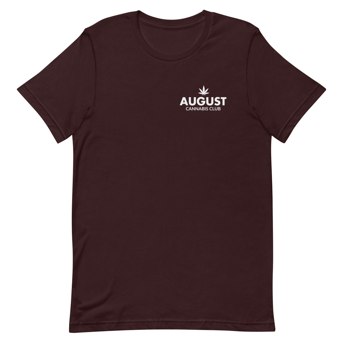 August Cannabis Club Core Tee Maroon