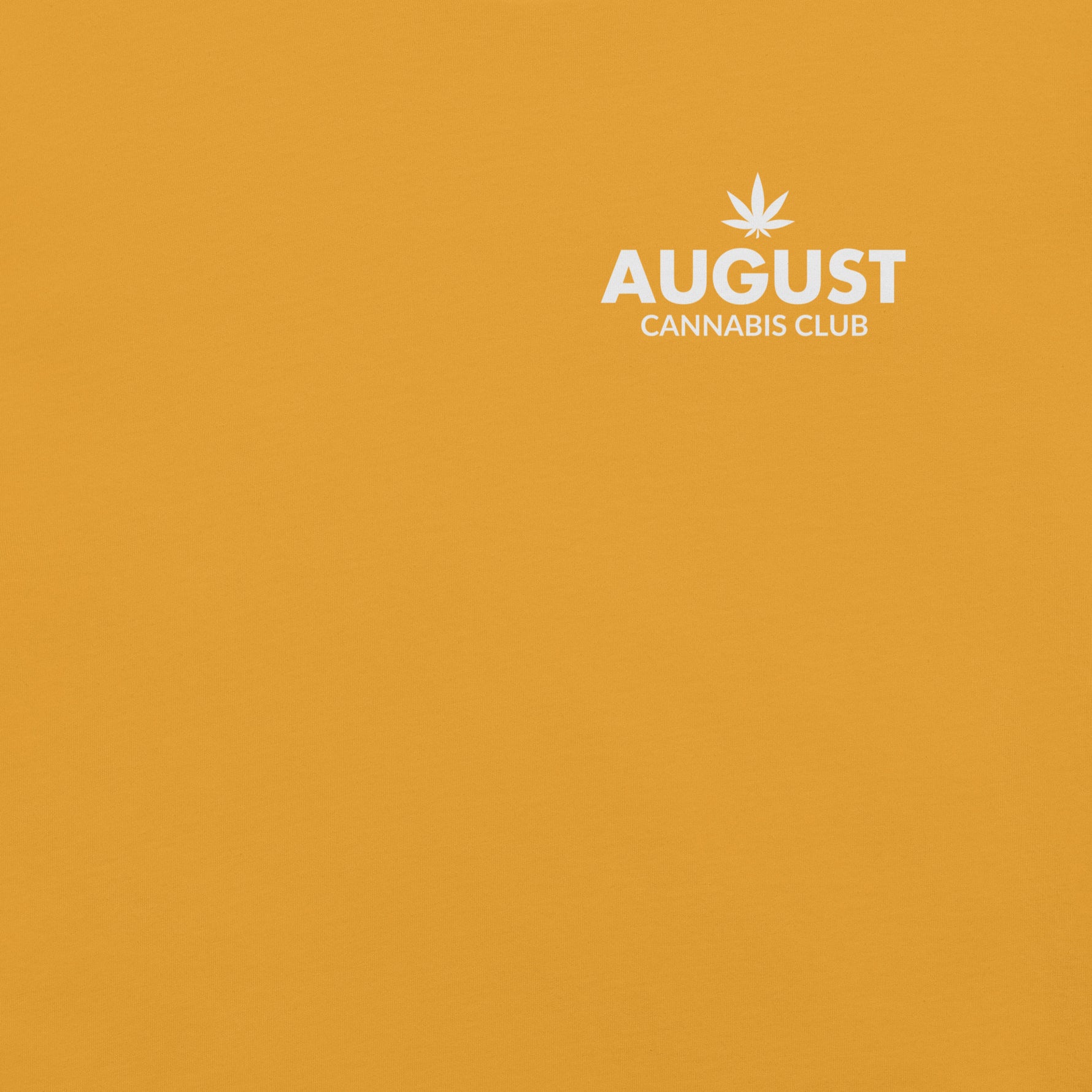 August Cannabis Club Core Tee Yellow Logo