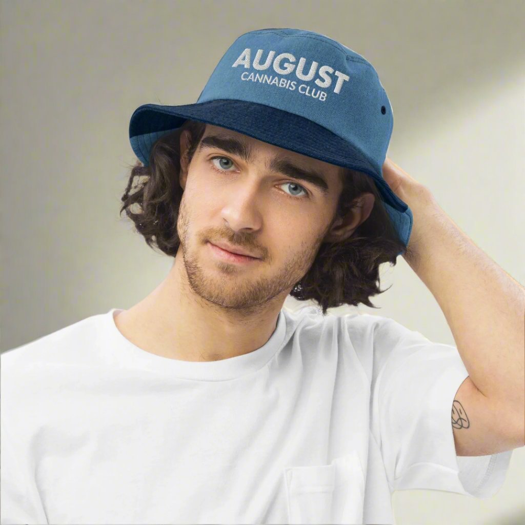 August Cannabis Club Denim Bucket Hat Mixed