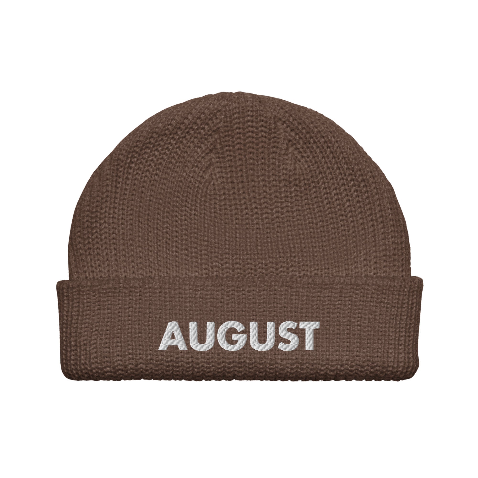 August Cannabis Club Fisherman Beanie Walnut