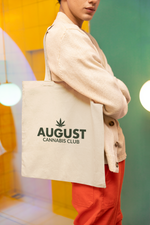 August Cannabis Club THCA Core Eco Totes Man Olive