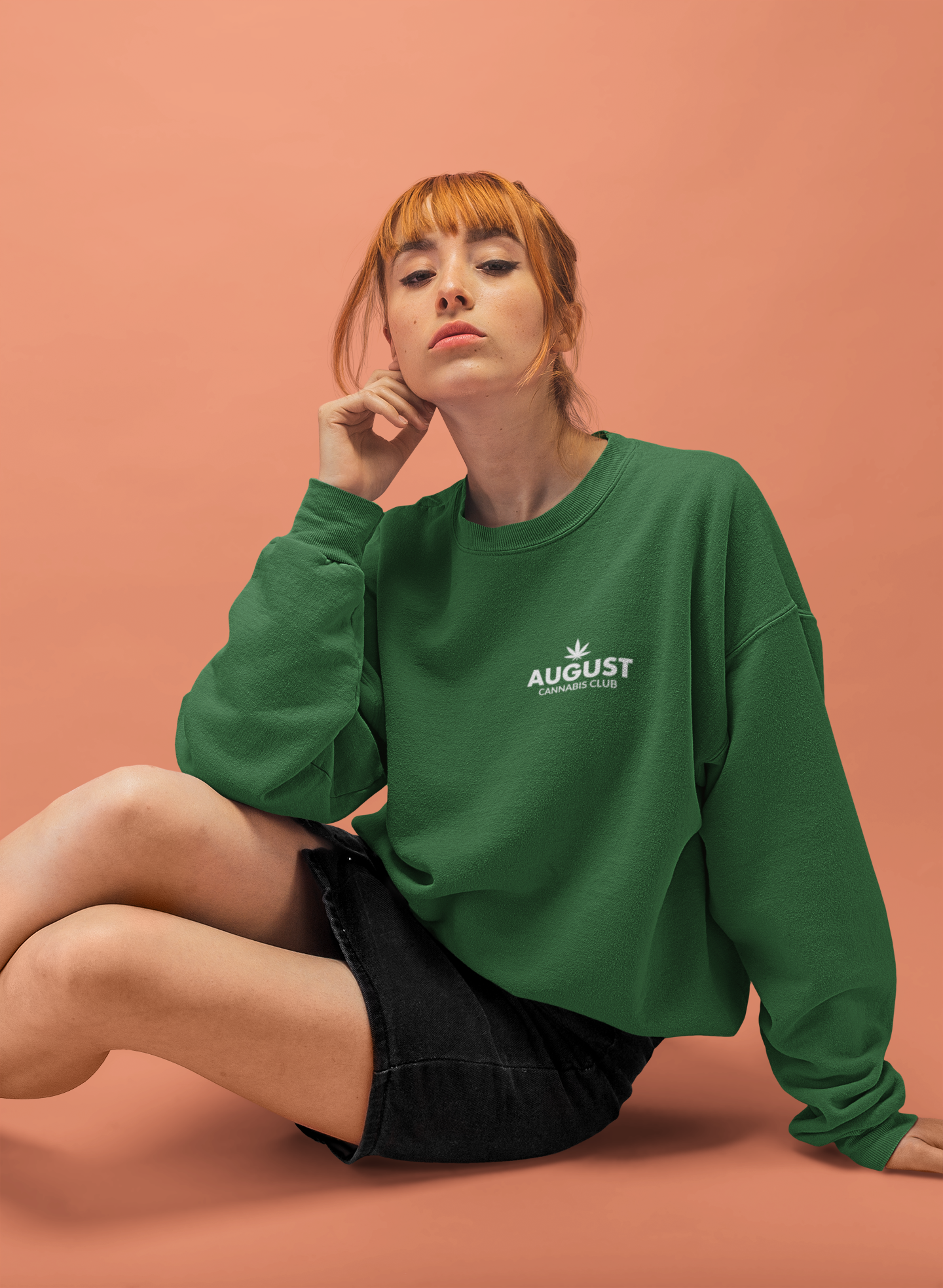 August Cannabis Club Woman Crewneck