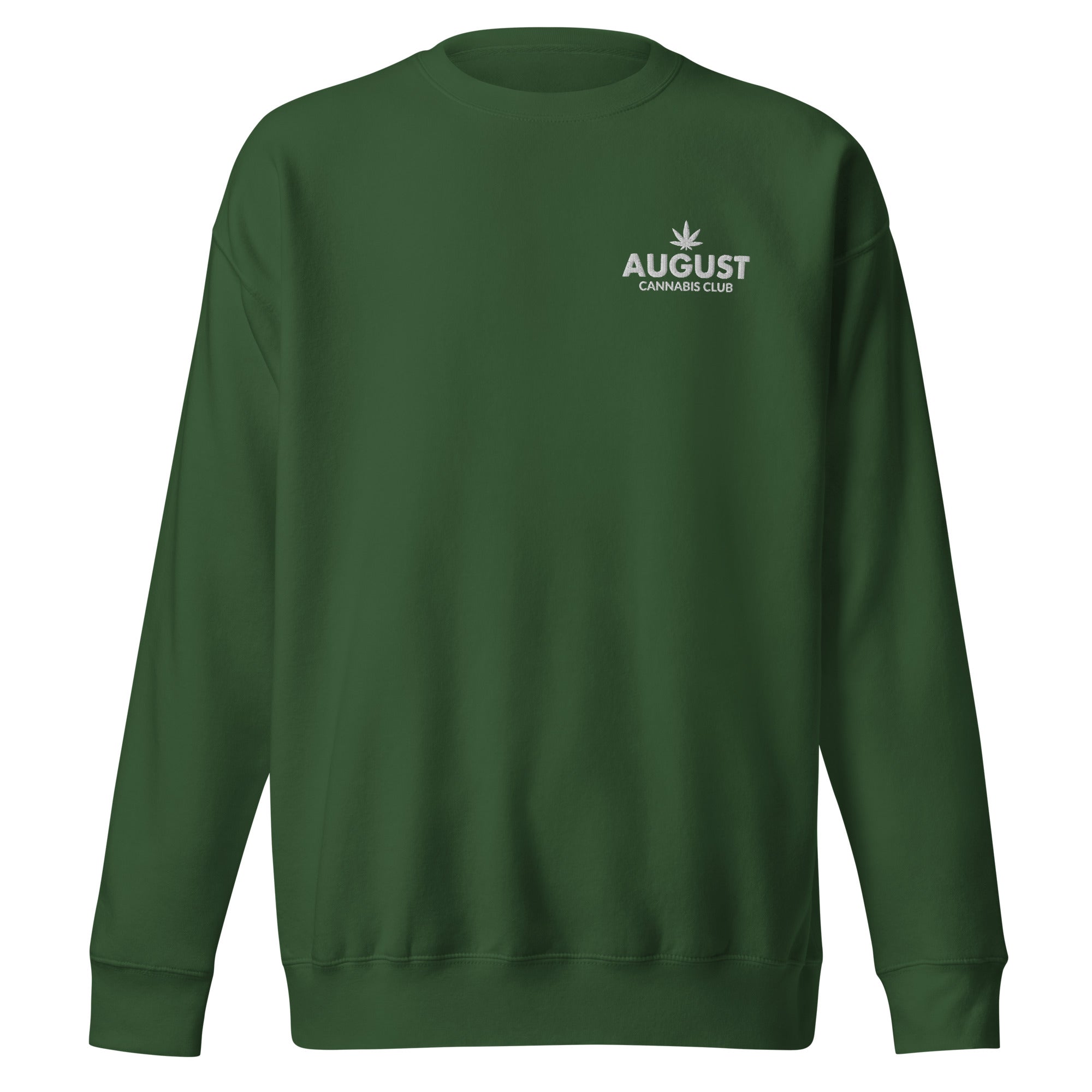 August Cannabis Club Woman Crewneck Green