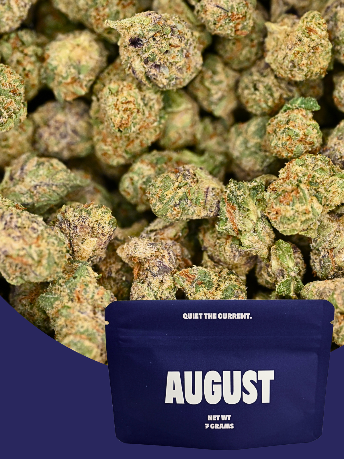 Purple Panty Dropper Exotic Smalls flower pouch with discreet branded packaging | August Cannabis Club